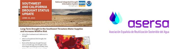 Un 90 % del territorio de California y el Suroeste de los EEUU estaba recientemente afectado por la sequía