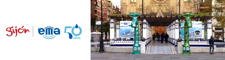 EMA con motivo de su 50 aniversario inaugura la exposición "Agua por un Tubo" en Gijón