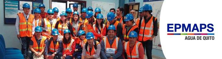 Universitarios españoles visitan las instalaciones de Agua de Quito en Ecuador