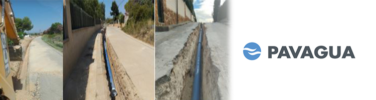 PAVAGUA AMBIENTAL ejecuta las obras de una conducción soterrada de agua potable en Llíria, Valencia
