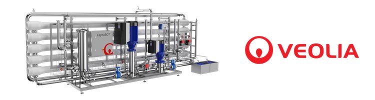 Veolia Water Technologies lanza su nueva tecnología de ósmosis inversa (OI) CaptuRO™ para aplicaciones industriales