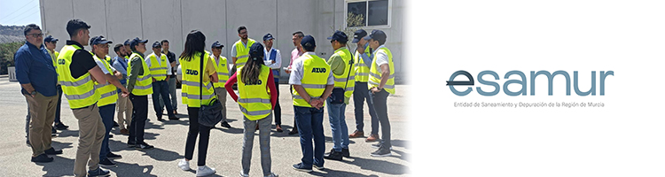 Empresas de varios países visitan la EDAR de Ceutí para ampliar conocimientos en materia de depuración y reutilización
