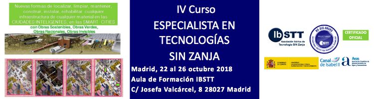 La Asociación Ibérica IbSTT lanza la IV ed. de su curso de "Especialista en Tecnologías SIN Zanja"