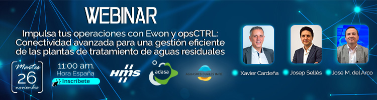 No te pierdas la Webinar "Impulsa tus operaciones con Ewon y opsCTRL: Conectividad avanzada para una gestión eficiente de las EDAR"