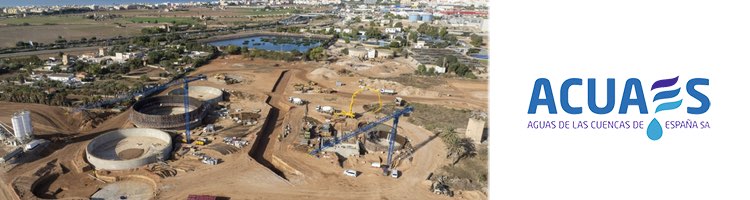 La nueva EDAR Palma II, que construye ACUAES con un presupuesto de 142 M€, alcanza el 25 % de ejecución de obra civil