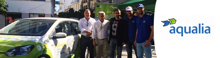 El coche del proyecto All-gas alimentado con biometano de EDAR la atracción de la Semana de la Movilidad de Jerez