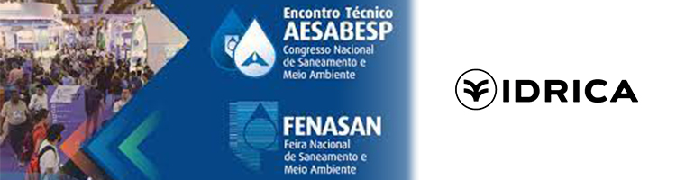 Idrica estará presente en la feria sobre saneamiento "Fenasan 2022" en Brasil