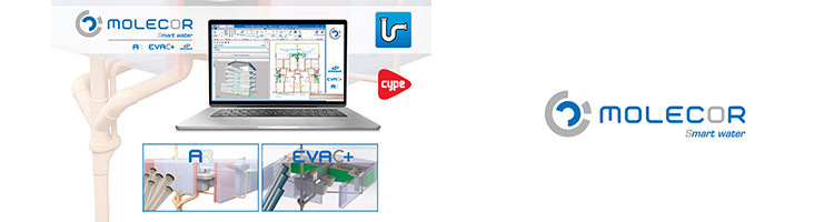 Molecor organiza una webinar sobre el "Diseño de instalaciones con productos de evacuación en CYPEPLUMBING"