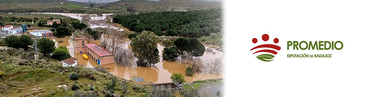 Incidencias en el servicio de abastecimiento de Los Molinos y en Mengabril por inundaciones en Badajoz