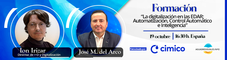 No te pierdas la Formación "La digitalización en las EDAR; Automatización, Control Automático e Inteligencia Artificial" con CIMICO