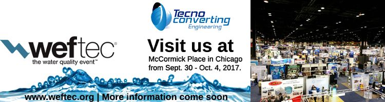 Visita la próxima semana el STAND de TecnoConverting Engineering en WEFTEC 2017 en Chicago