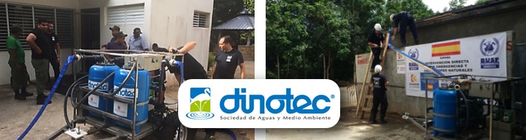 La potabilizadora portátil PP 4X4 de DINOTEC trabaja ya en República Dominicana a mano de los BUSF