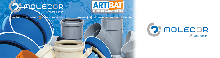 MOLECOR estará presente por primera vez en Artibat, feria de construcción y obras públicas de Francia