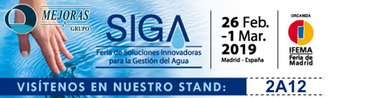 Grupo Mejoras estará presente en SIGA 2019 con sus soluciones para el sector del tratamiento del agua