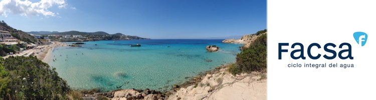 Facsa evita la proliferación de algas invasoras en la Cala Tarida de Ibiza