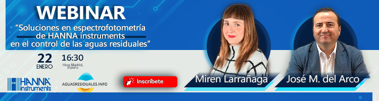 Últimas horas para la Webinar "Soluciones en espectrofotometría de HANNA instruments en el control de las aguas residuales"