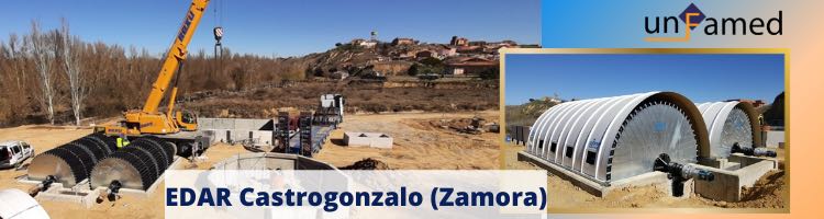 UNFAMED instala los biodiscos de la nueva EDAR de Castrogonzalo en Zamora