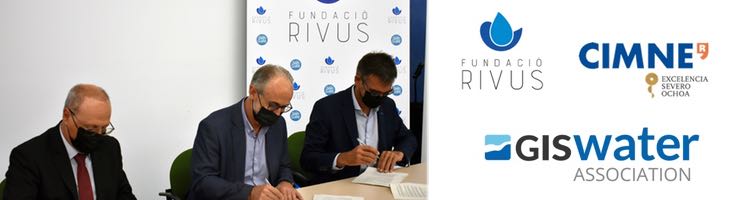 El CIMNE, la Giswater Association y la Fundació RIVUS firman un convenio para desarrollar un innovador modelo de simulación de drenaje urbano