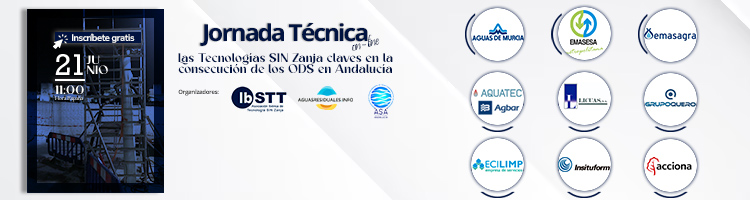 Jornada Técnica "Las Tecnologías SIN Zanja claves en la consecución de los ODS en Andalucía" el miércoles 21 de junio a las 11:00 h