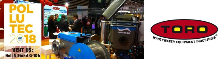 Toro Equipment presentará sus novedades para el sector del tratamiento del agua en Pollutec Lyon 2018