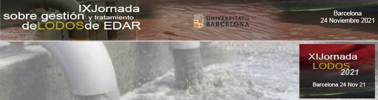 La Universidad de Barcelona organiza la "IX Jornada sobre Gestión y Tratamiento de Lodos de EDAR" en formato on-line