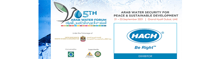 HACH participa en el 5th Arab Water Forum del 21 al 23 de septiembre en Dubai