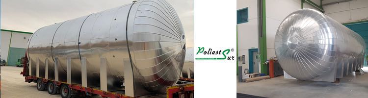 PoliestSur® suministra varios depósitos para una planta térmica en el municipio de Zuera en Zaragoza