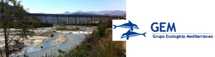 El Grupo Ecologista Mediterráneo reclama el fin de los vertidos al Río Andarax en Almería