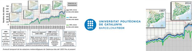 Un estudio de la UPC analiza la calidad de los registros de lluvia de Cataluña de los dos últimos siglos