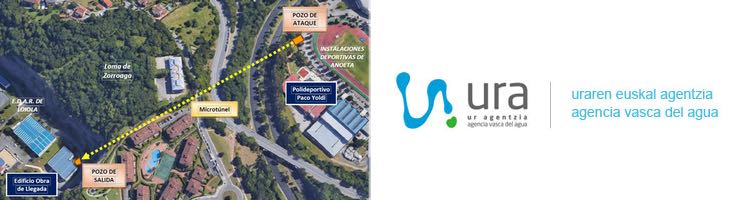 URA licita la fase I de las obras de saneamiento de la regata Anoeta en San Sebastián por 4,4 M€