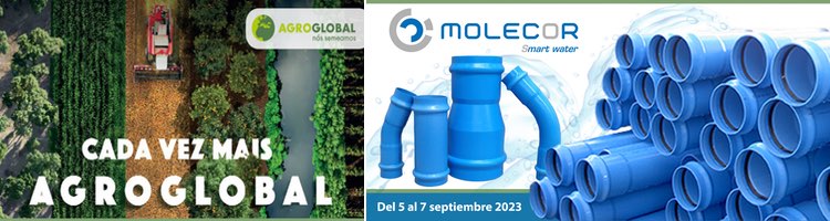 Molecor mostrará todas las ventajas de sus tuberías y accesorios, TOM® y ecoFITTOM®, para las redes de riego en Agroglobal 2023