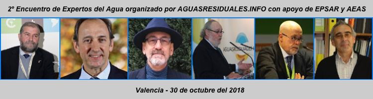 AGUASRESIDUALES.INFO organiza el 2º Encuentro de "Expertos del Agua" junto a la EPSAR y AEAS en Valencia
