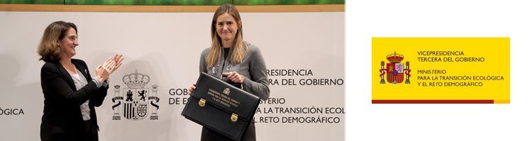 Sara Aagesen recibe la cartera de Transición Ecológica y el Reto Demográfico de manos de su predecesora, Teresa Ribera