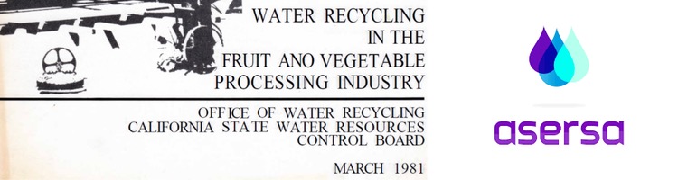 Reciclado del agua en la industria hortofrutícola, en los años 80