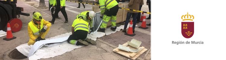 La Región de Murcia continúa las obras de reparación de colectores de saneamiento para evitar vertidos al Mar Menor