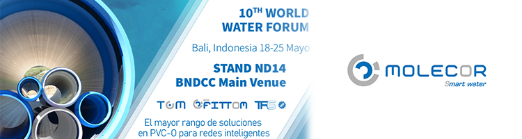 Molecor SEA participará en el 10th "World Water Forum" de Indonesia