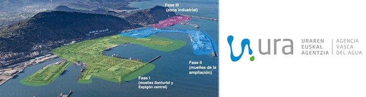 URA licita la primera fase de las obras del nuevo sistema de saneamiento del Puerto de Bilbao