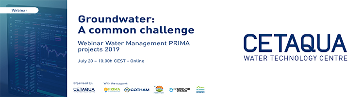 "Groundwater: facing a common challenge" Proyectos PRIMA de gestión de agua 2019