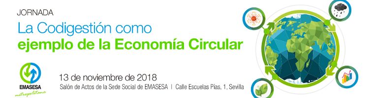 Finalmente el Salón de Actos de EMASESA acogerá la Jornada "La Codigestión como ejemplo de Economía Circular"