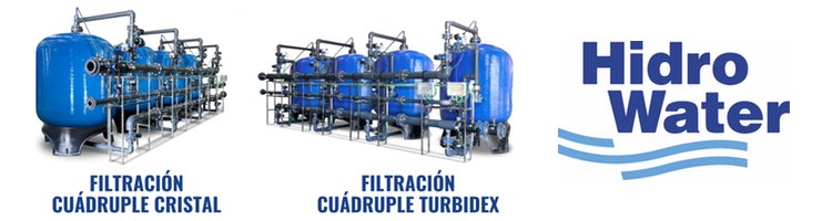 Filtración cuádruple cristal + filtración cuádruple turbidex