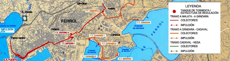 ACUAES recibe 40 ofertas para ejecutar las obras del tramo Cadaval-Neda del Saneamiento de la Ría de Ferrol licitadas por 11,3 millones