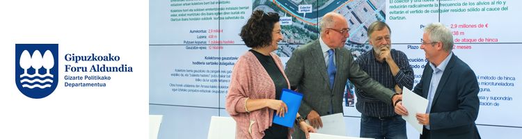 Suscriben un convenio de colaboración de casi 3M€ para mejorar el saneamiento del río Oiartzun en Gipuzkoa