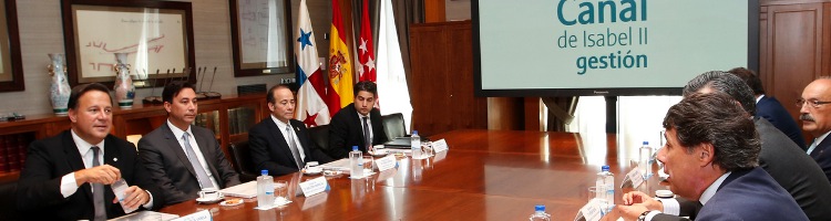 El Presidente de Panamá visita el Centro de Control del Canal de Isabel II Gestión en Madrid