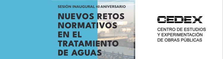 El CEDEX conmemora el 40 Aniversario de su curso de tratamiento de aguas, con una jornada el 13 de noviembre en Madrid
