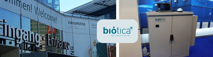 Biótica presenta en la Feria Chillventa de Alemania su innovador equipo automatizado de Legionella