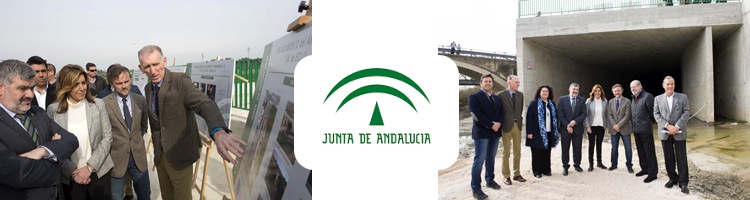 La Presidenta de la Junta de Andalucía inaugura las obras de encauzamiento de Écija en Sevilla con una inversión de 34 M€