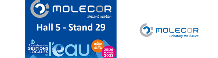 Molecor estará presente en el 24º Carrefour de Gestions Locales de l’Eau los días 25 y 26 de enero de 2023