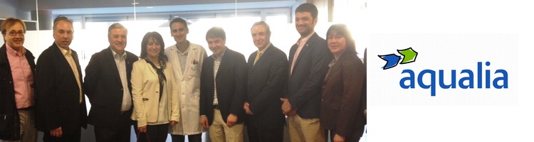 Una delegación chilena visita el laboratorio de Aqualia en la ciudad de Lleida