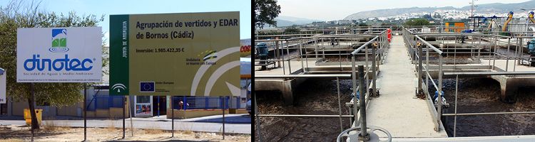 DINOTEC entrega hoy la EDAR de Bornos en Cádiz a la Junta de Andalucía una vez finalizadas las obras