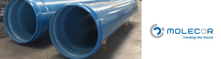Molecor amplía su gama de tuberías de PVC Orientado con el lanzamiento de la tubería TOM® de 1000 mm de diámetro